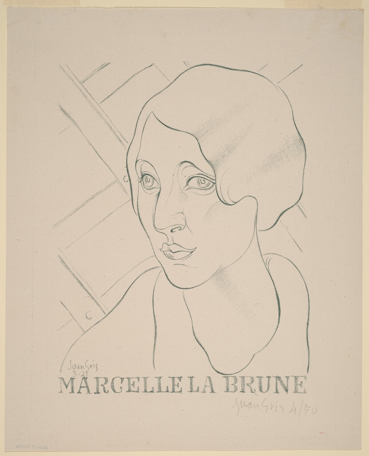 Marcelle la Brune by Juan Gris