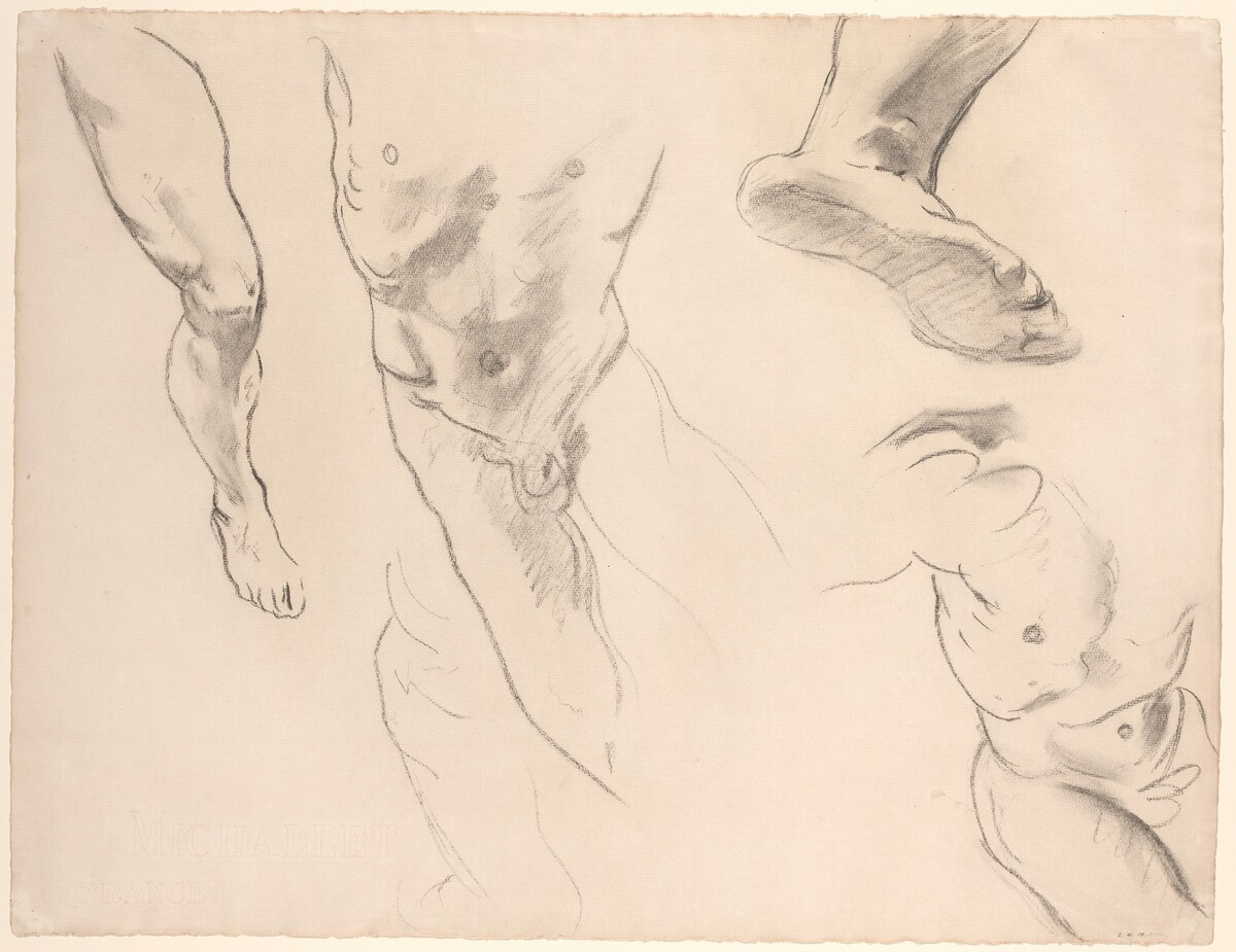 Figure Studies of a Nude Youth by John Singer Sargent