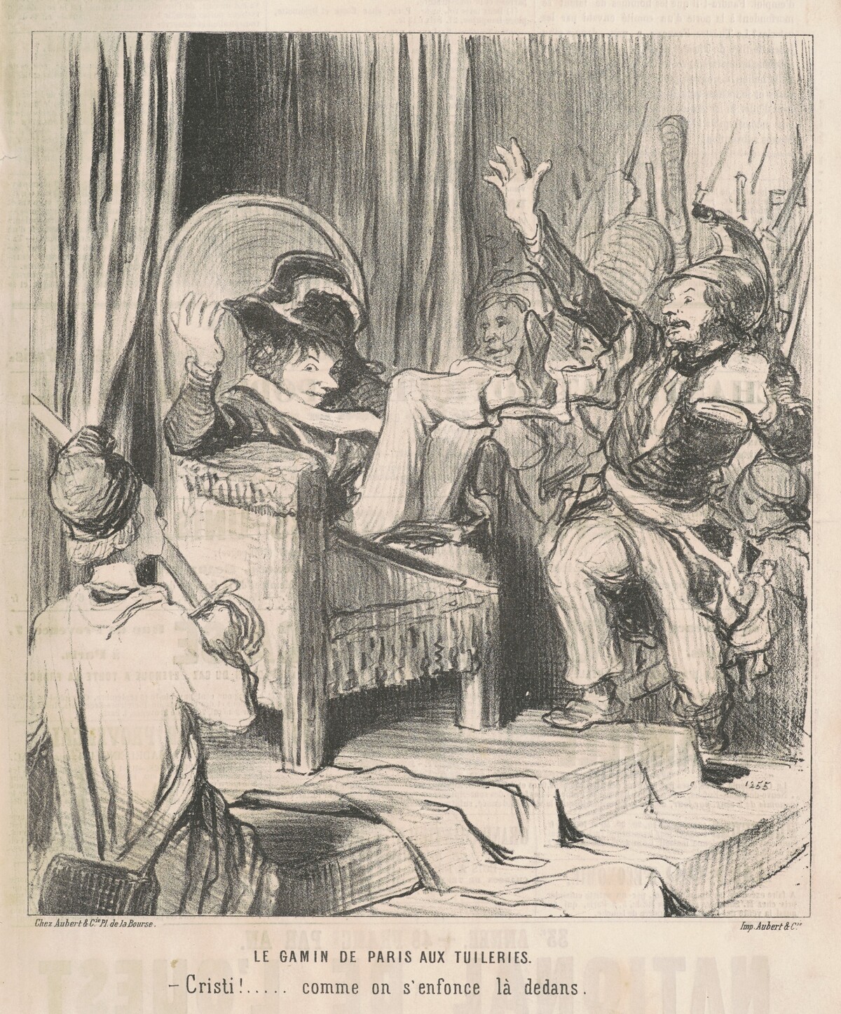 Le Gamin de Paris aux Tuileries by Honoré Daumier