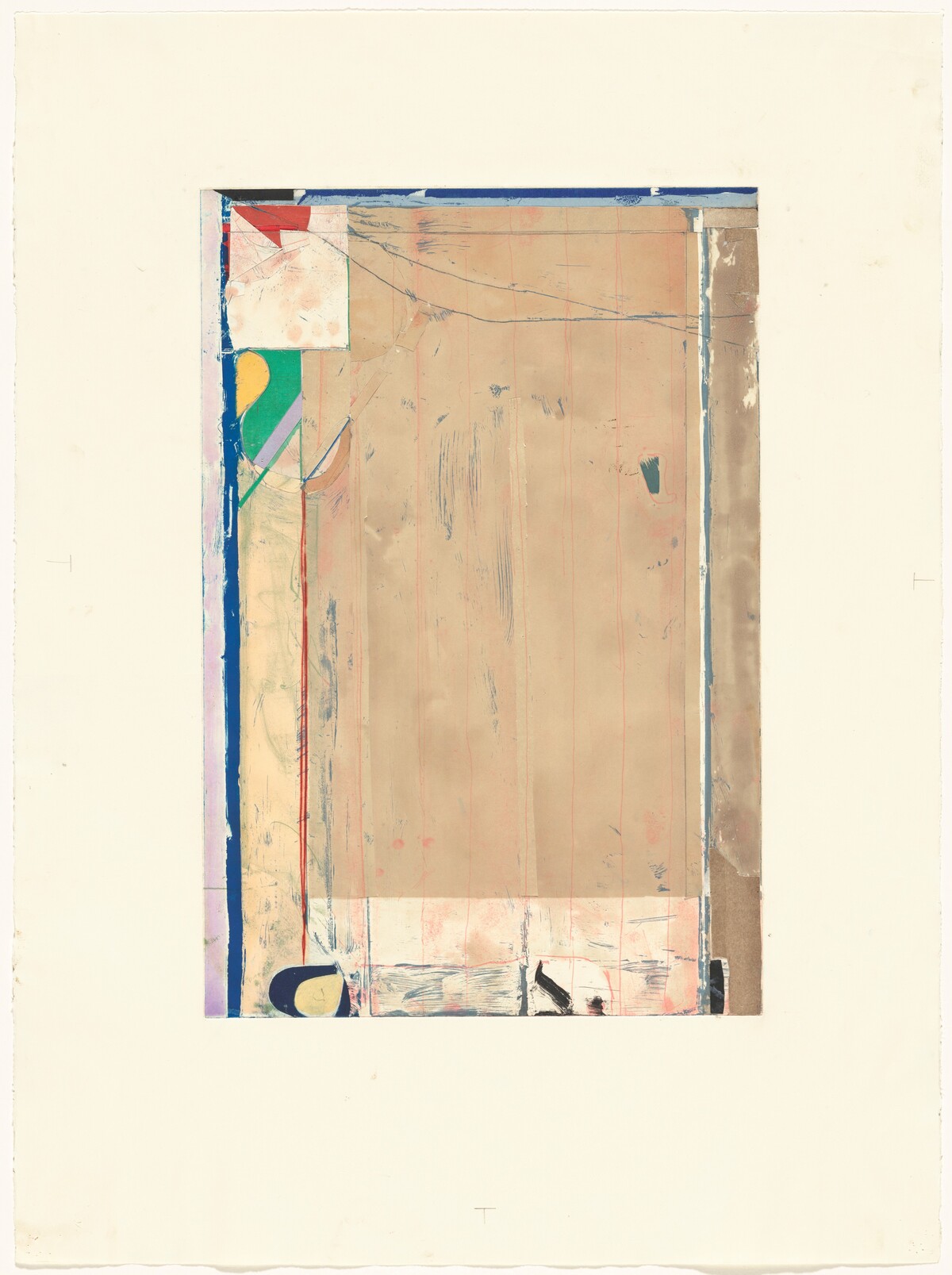 Touched Red [working proof 8] by Richard Diebenkorn