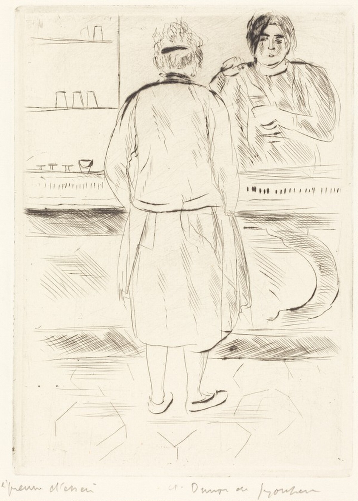At the Bar (Au Bar) by André Dunoyer de Segonzac