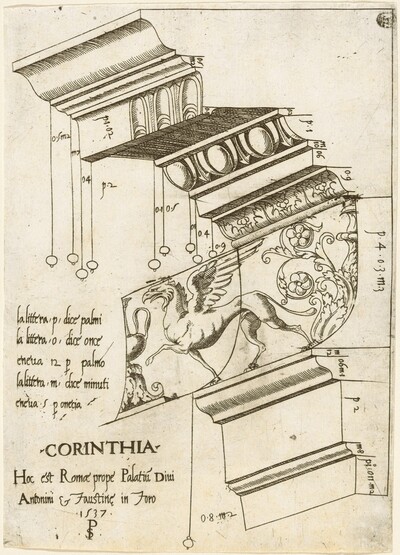 Entablature from the Temple of Antoninus and Faustina, Rome