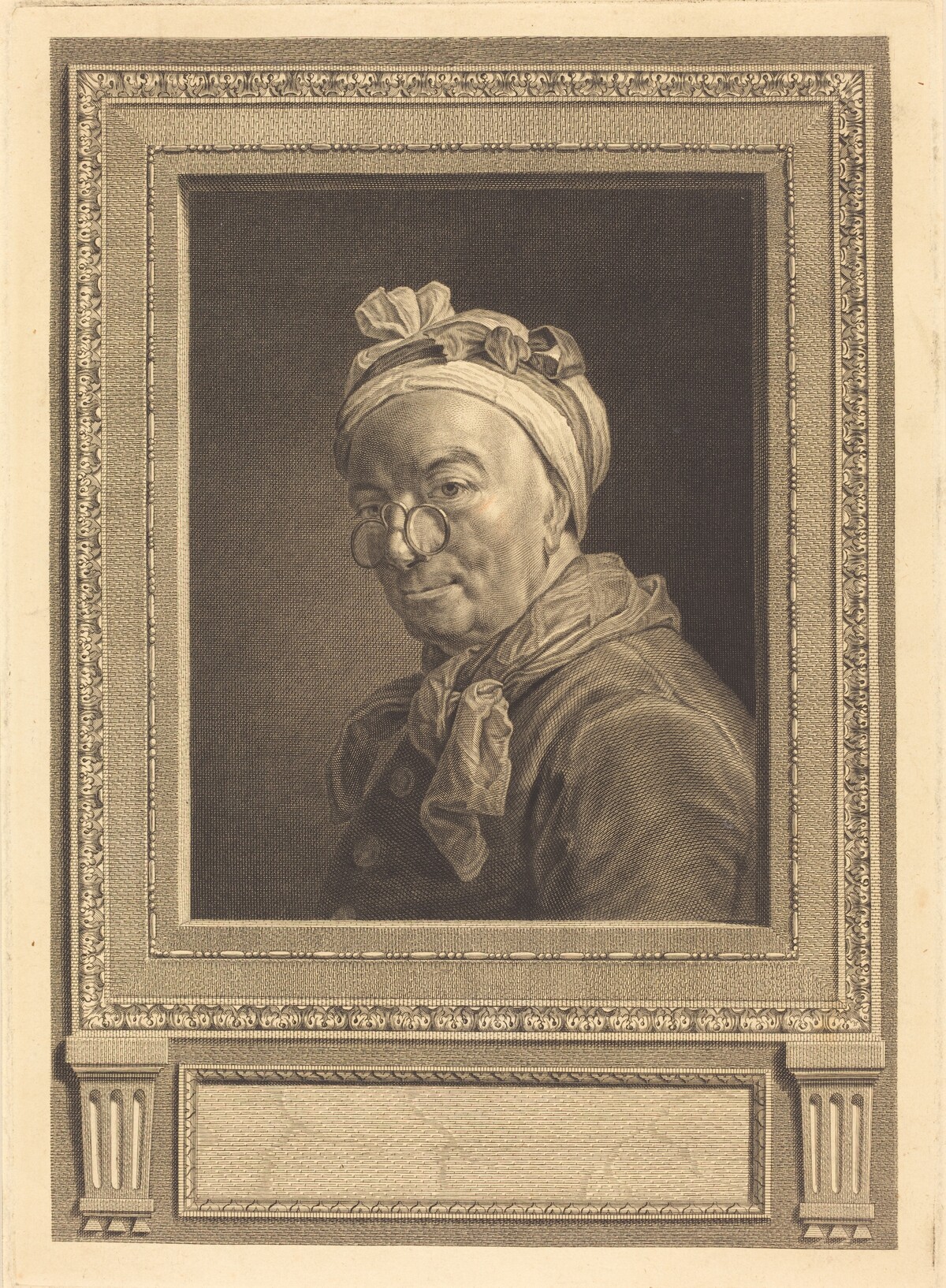 Jean Baptiste Simeon Chardin by Juste Chevillet after Jean Siméon Chardin