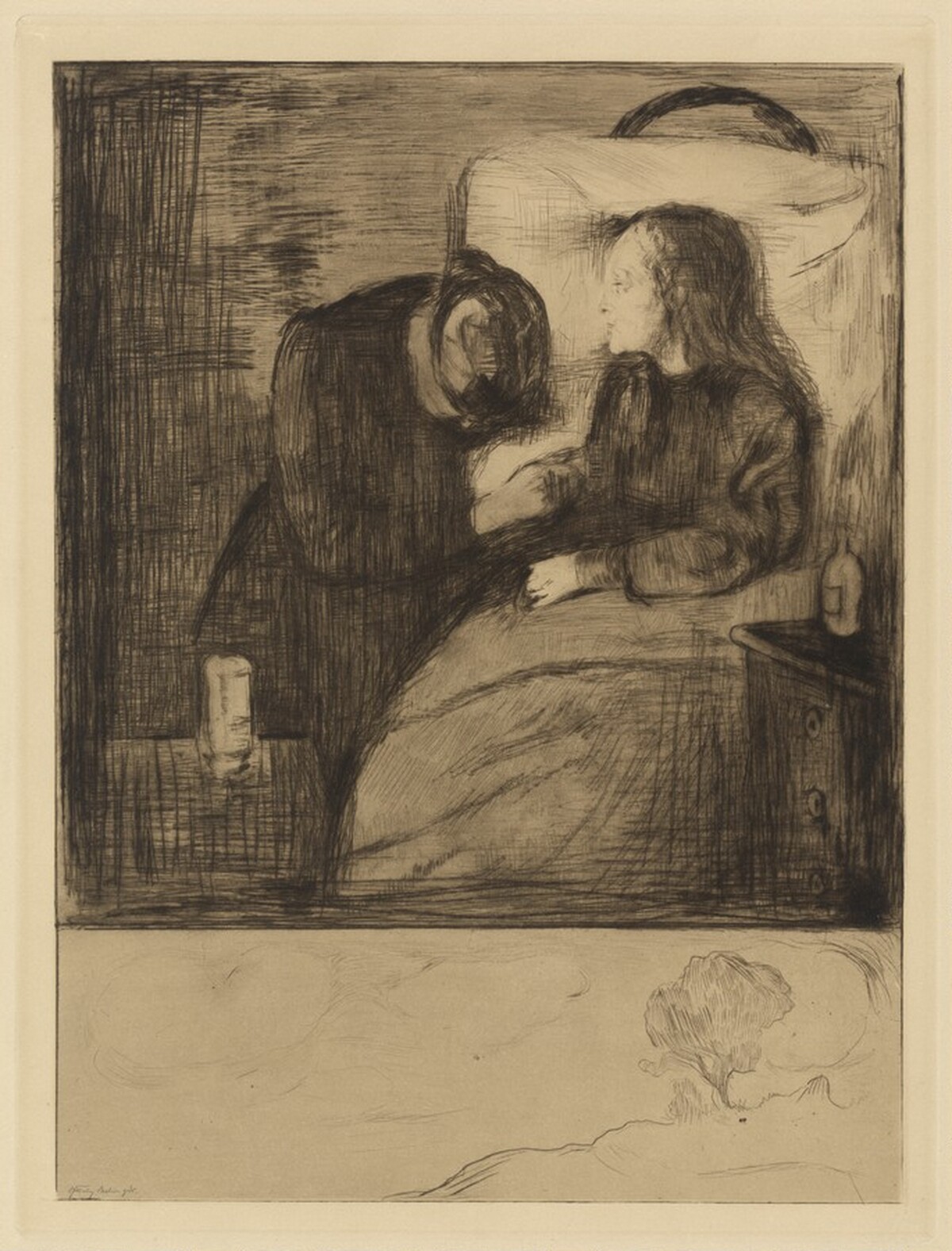 The Sick Child (Das kranke Madchen) by Edvard Munch