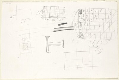 Sketch for "The Sharing of Nameless" [verso]