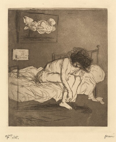Femme mettant son bas (Woman Putting On Her Stockings)