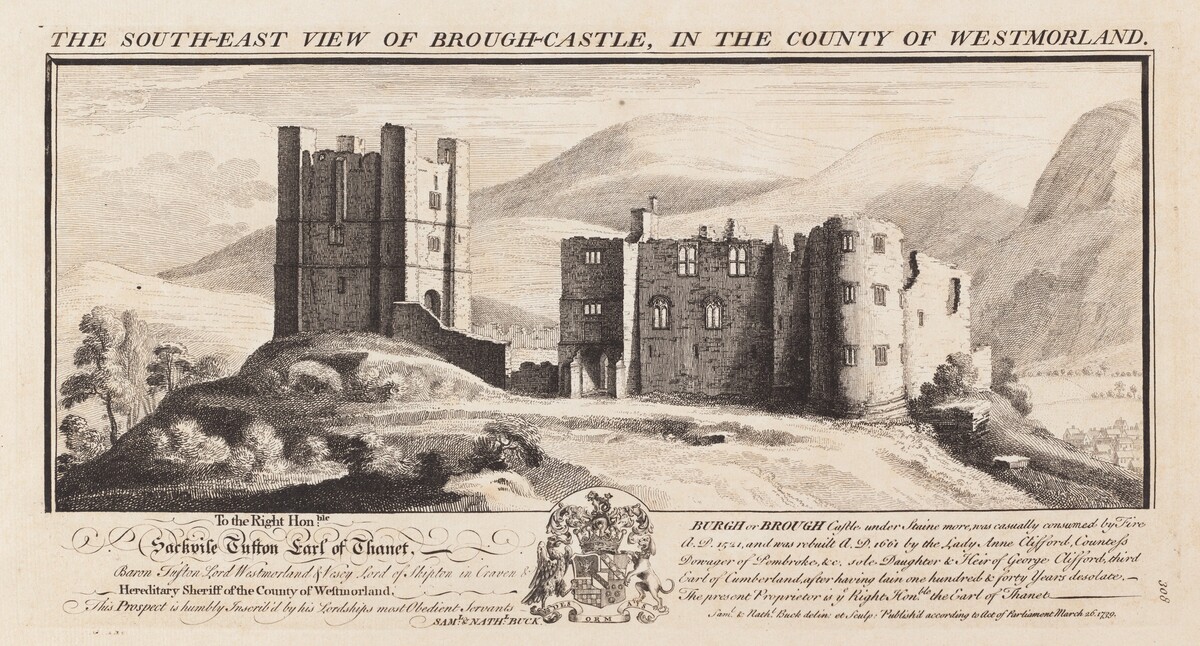 The South-East View of Wardour Castle, in the County of Wilts by Samuel Buck and Nathaniel Buck