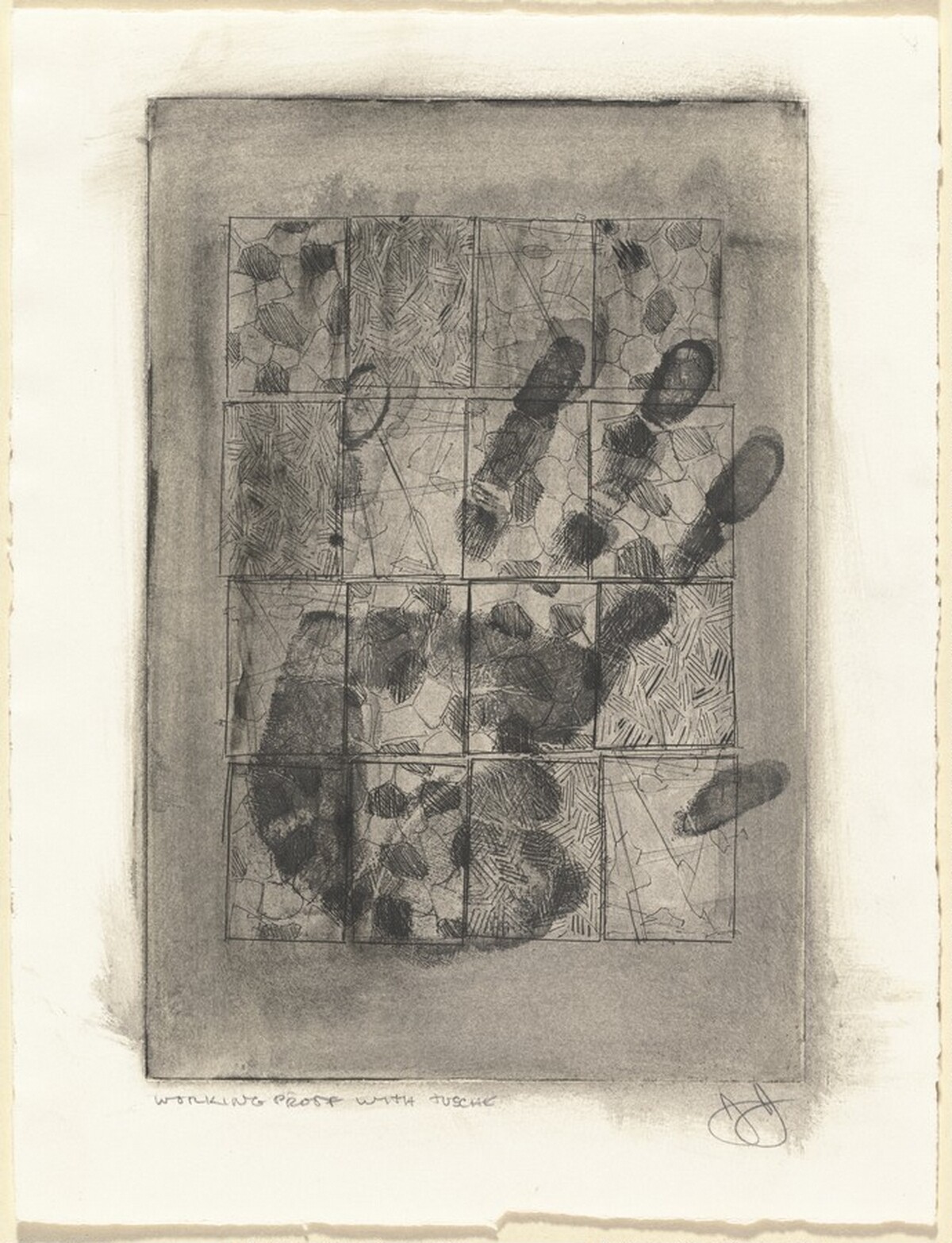 Rejected Plates: Hand [working proof] by Jasper Johns