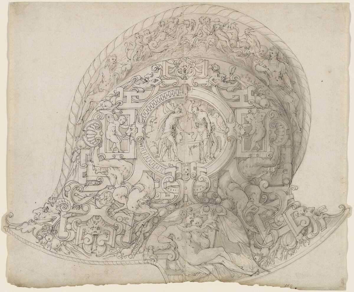 Design for a Burgonet Helmet by Jean Cousin the Elder