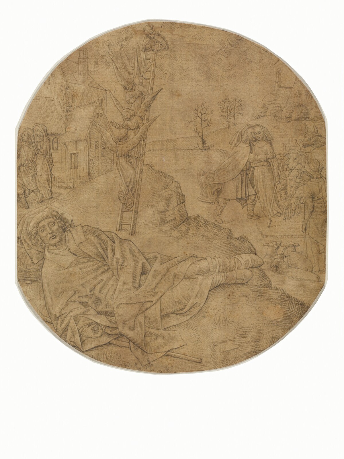 Jacob's Dream by circle of Hugo van der Goes