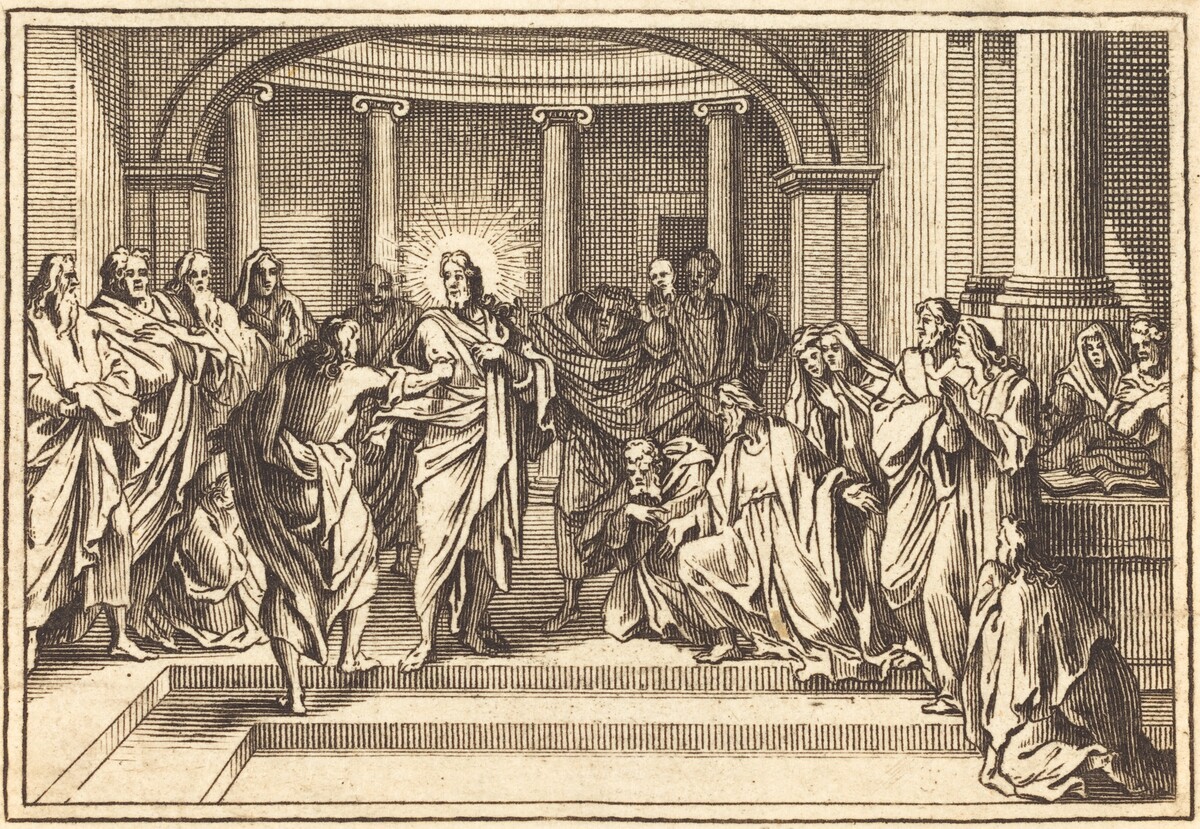 The Incredulity of Thomas by after Sébastien Le Clerc I