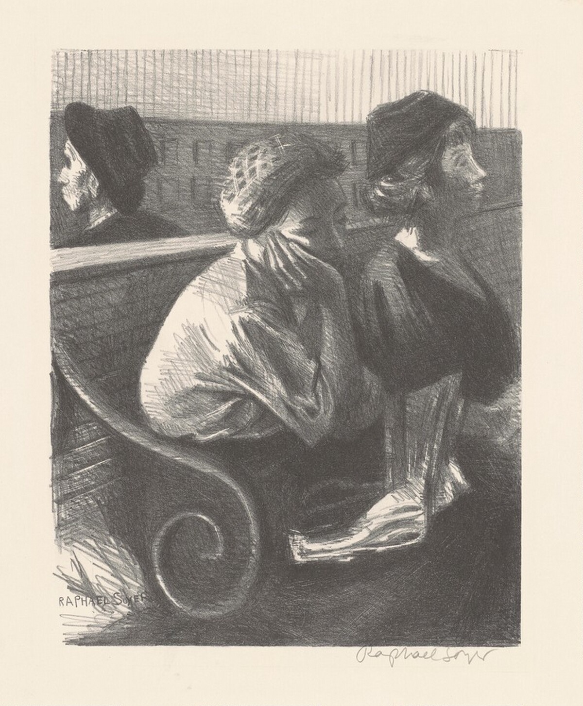Railroad Waiting Room by Raphael Soyer