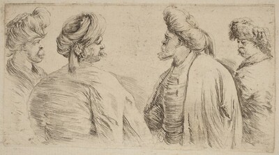 Four Turks Wearing Turbans