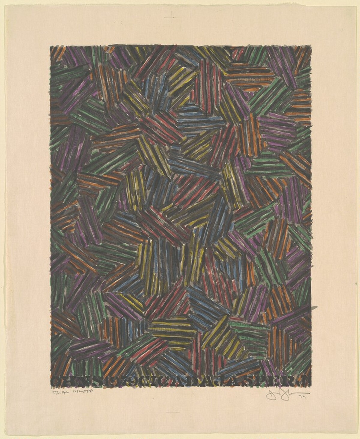 Cicada II [trial proof] by Jasper Johns