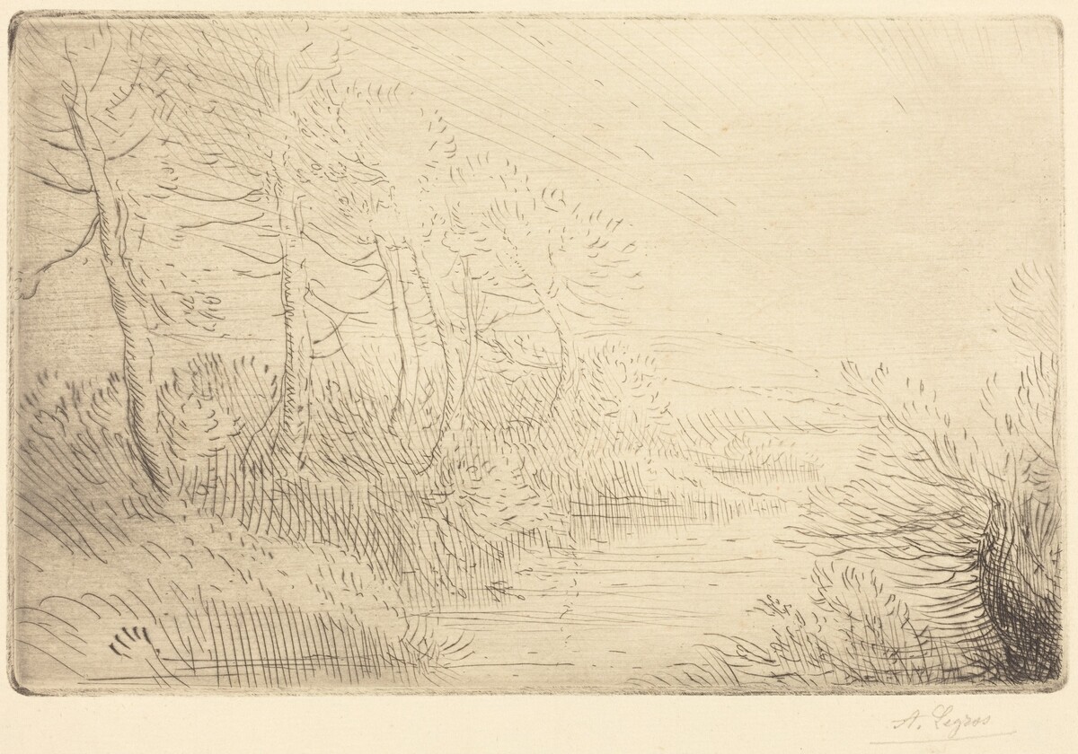 Riverbank (Bord de la riviere) by Alphonse Legros