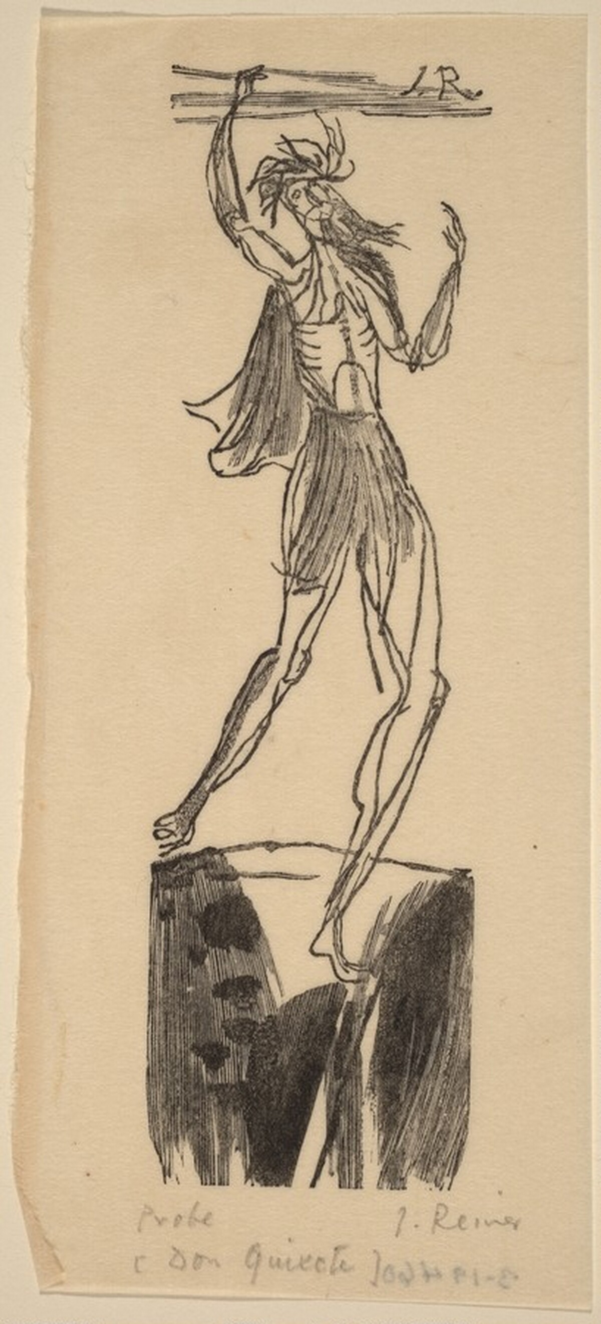 Illustration to Cervantes, "Don Quixote" by Imre Reiner