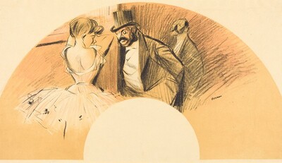 Eventail (pour le bal Gavarni) (Fan (for the Gavarni Ball))