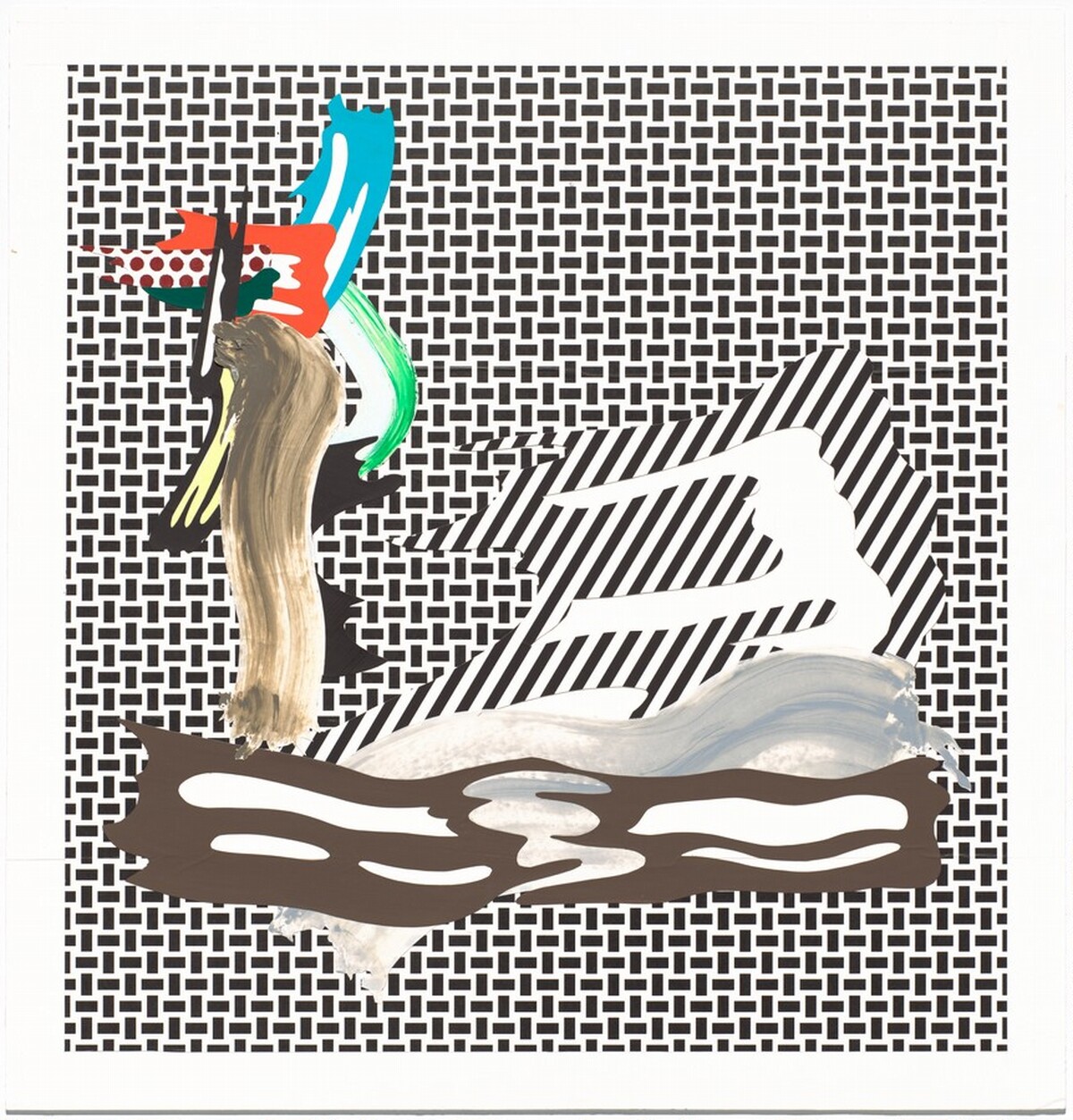 Study for "Brushstroke on Canvas" by Roy Lichtenstein