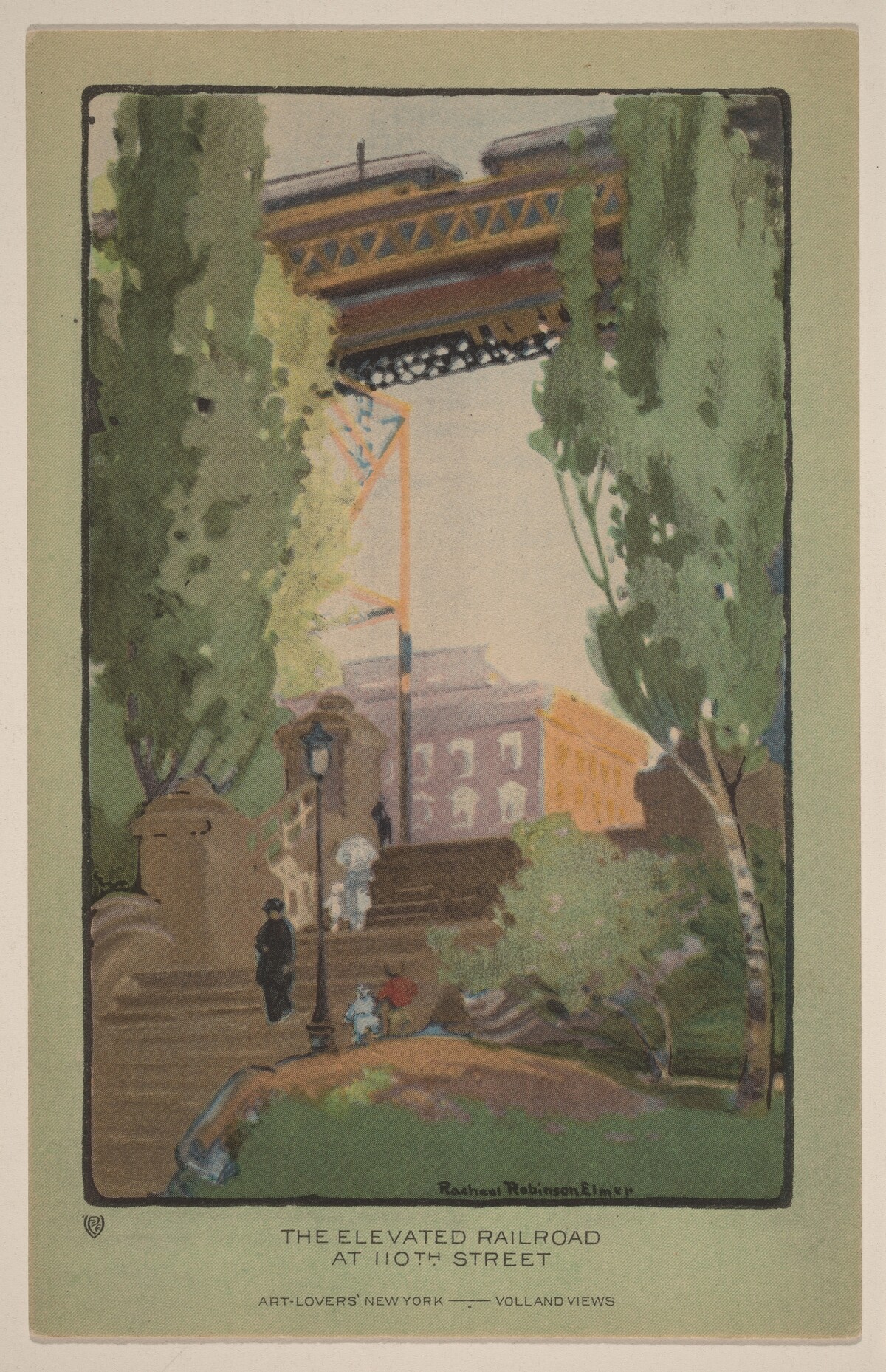 The Elevated Railroad at 110th Street by Rachael Robinson Elmer
