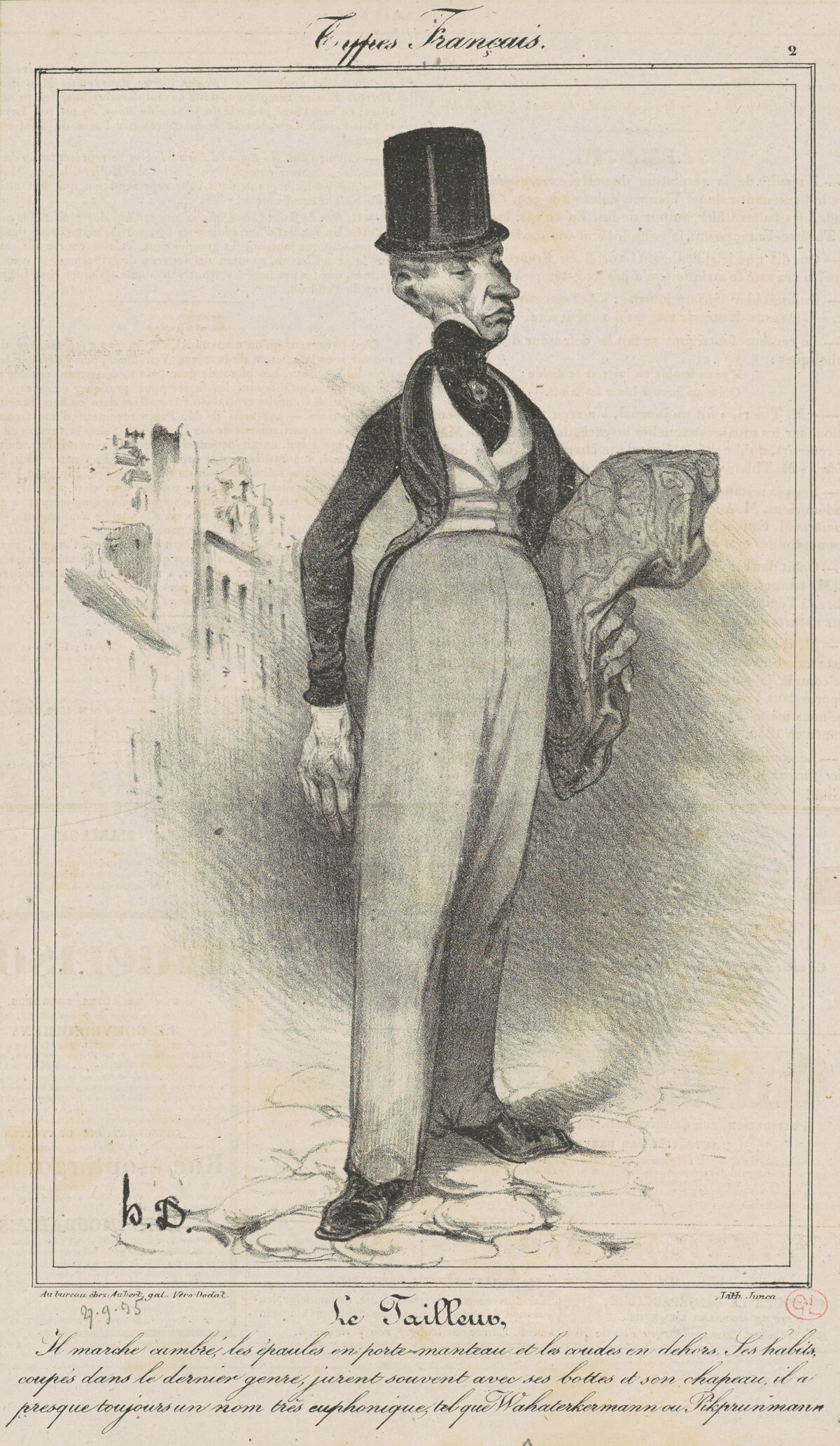 Le Tailleur by Honoré Daumier