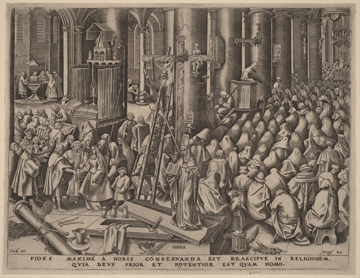 Faith by Philip Galle after Pieter Bruegel the Elder
