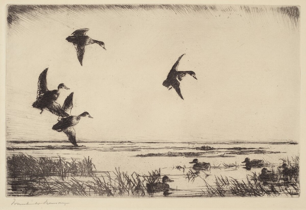 Swinging In by Frank Weston Benson