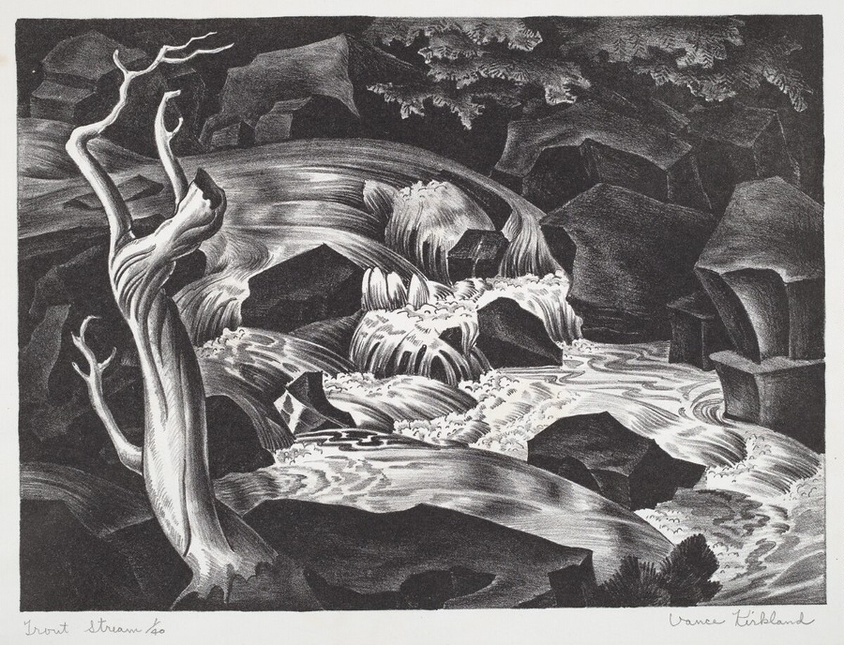 Trout Stream by Vance Hall Kirkland