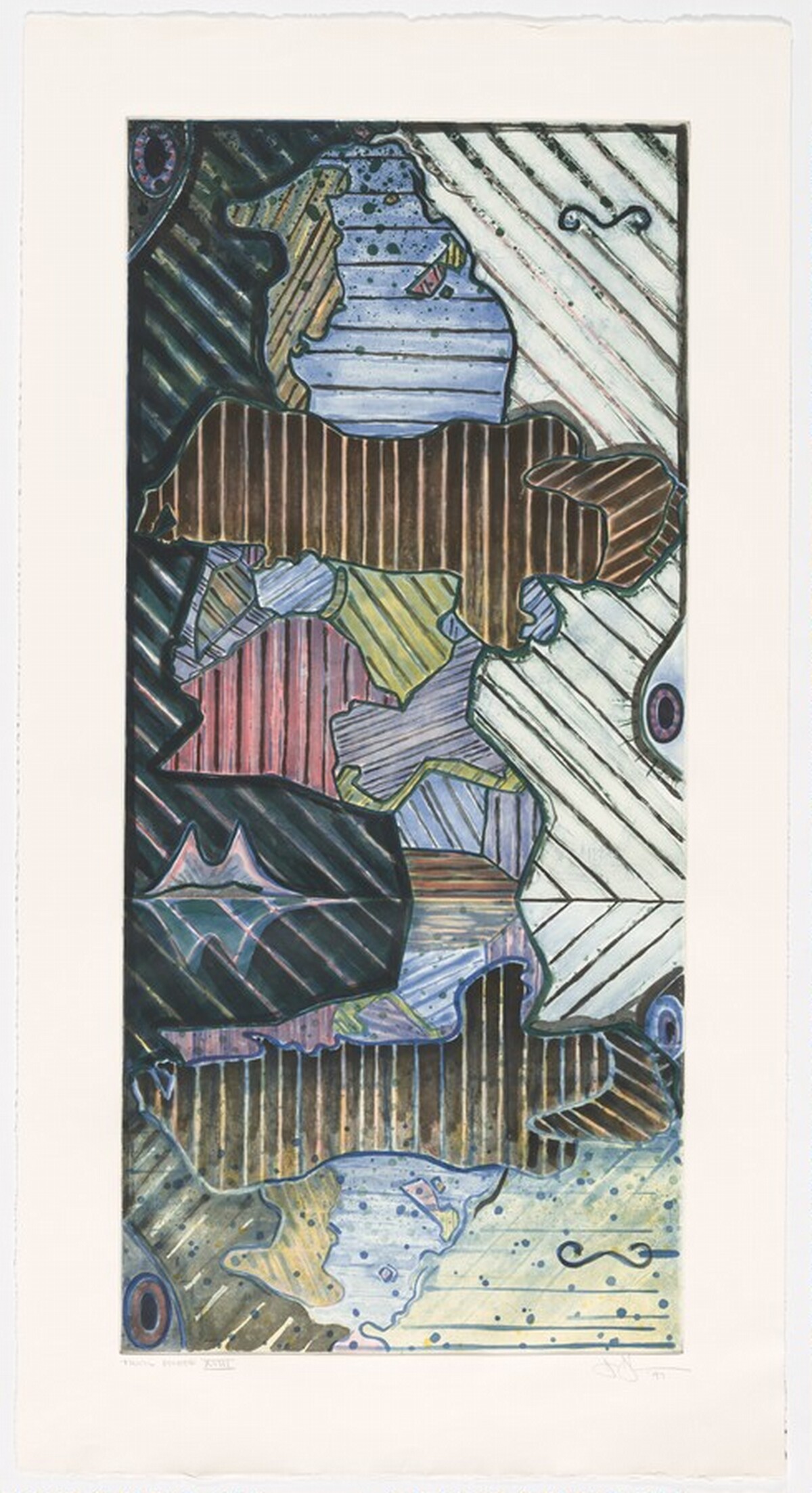 Green Angel 2 [trial proof 18] by Jasper Johns