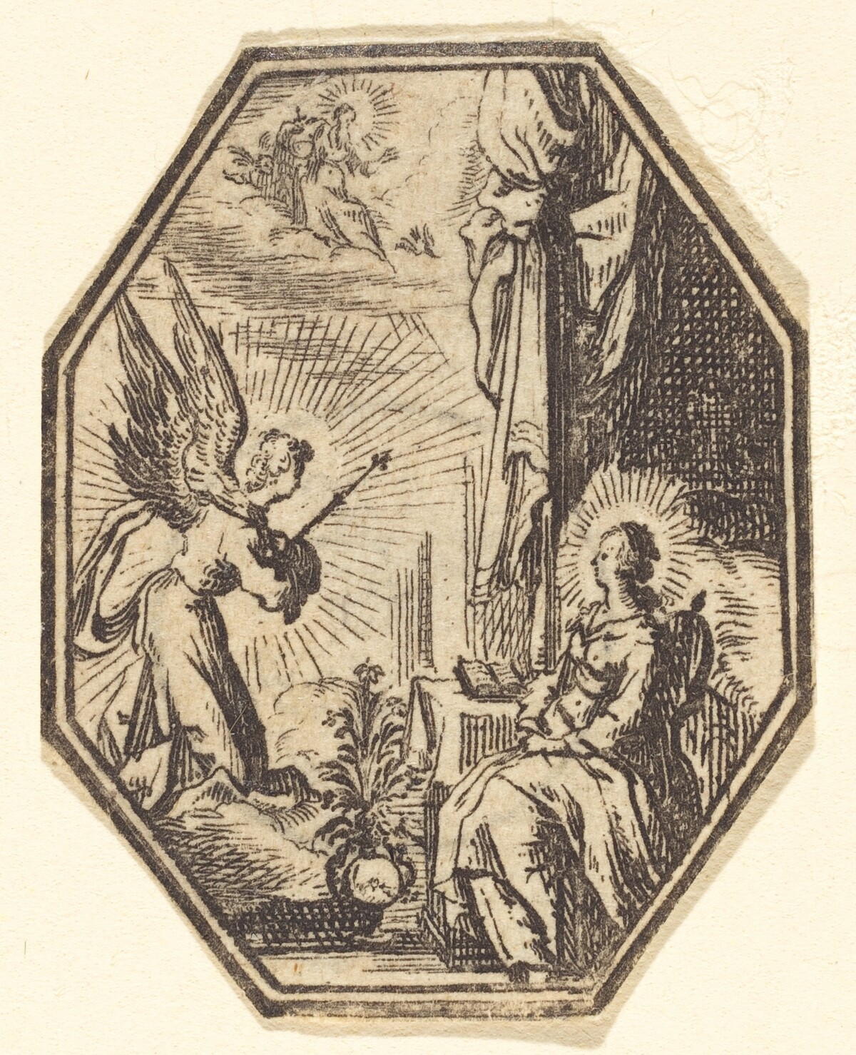 The Annunciation by Attributed to Jacques Callot
