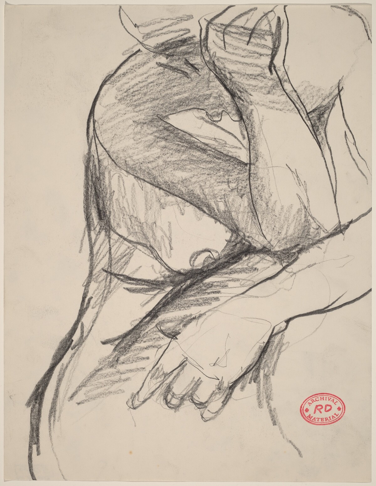 Untitled [torso of female nude] by Richard Diebenkorn