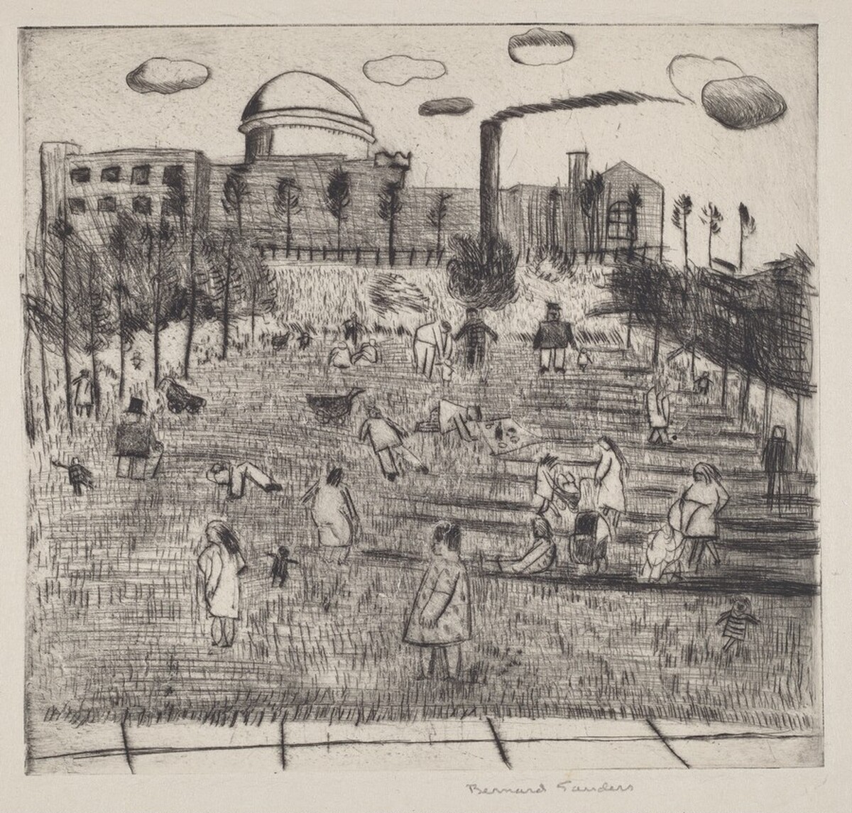Untitled (Summer Day at the Hayden Planetarium) by Bernard Sanders