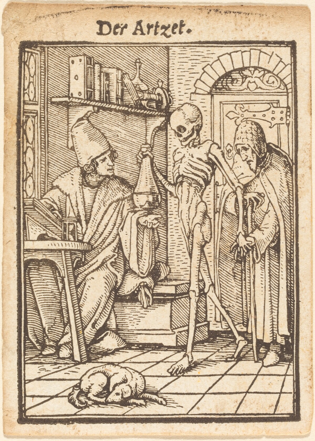 Der Artzet (The Physician) by Hans Lützelburger after Hans Holbein the Younger
