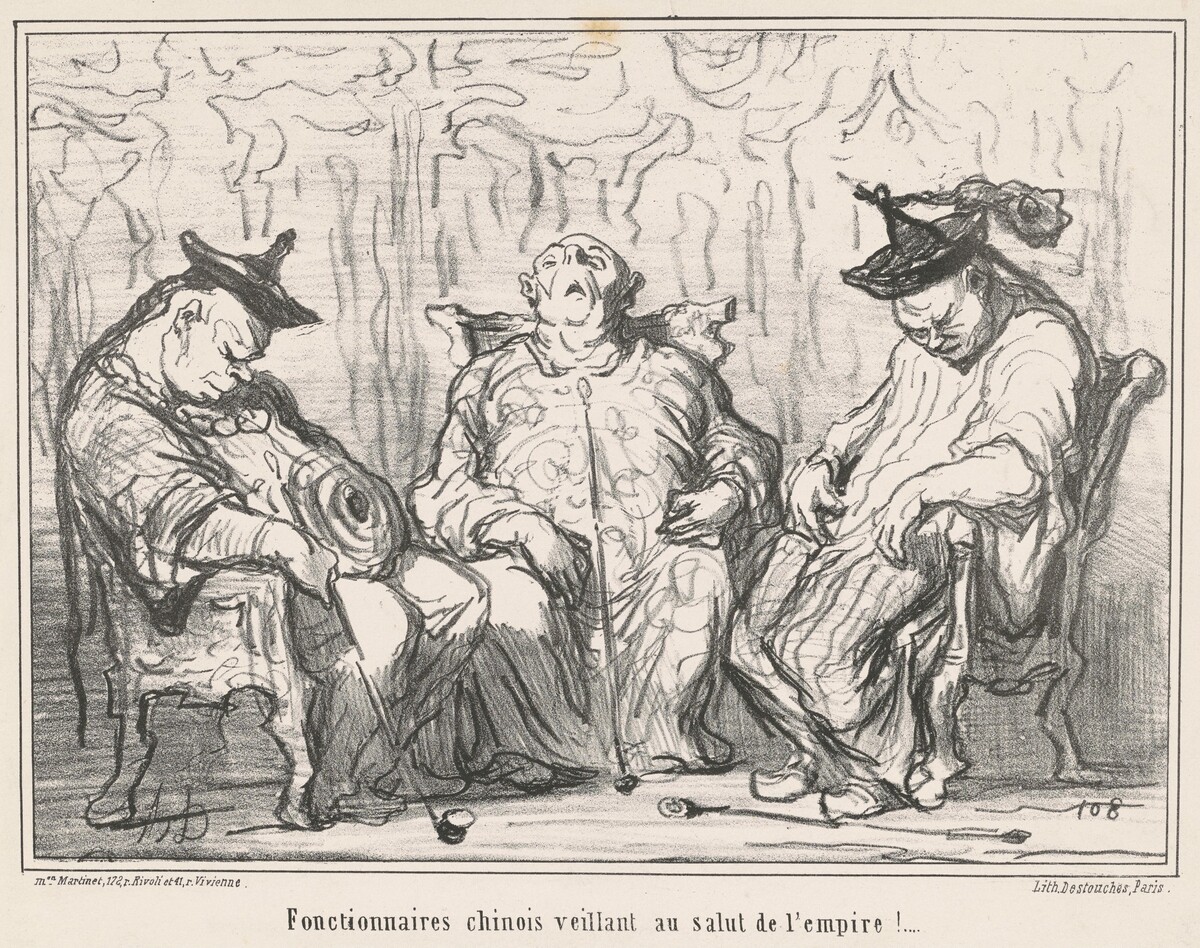 Fonctionnaires ... veillant au salut de l'empire! ... by Honoré Daumier