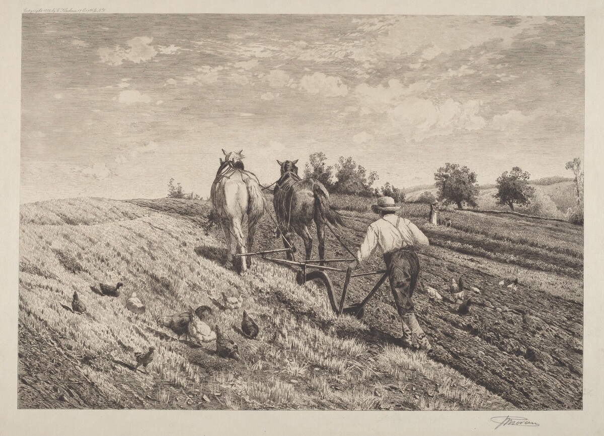 The Ploughman by Peter Moran