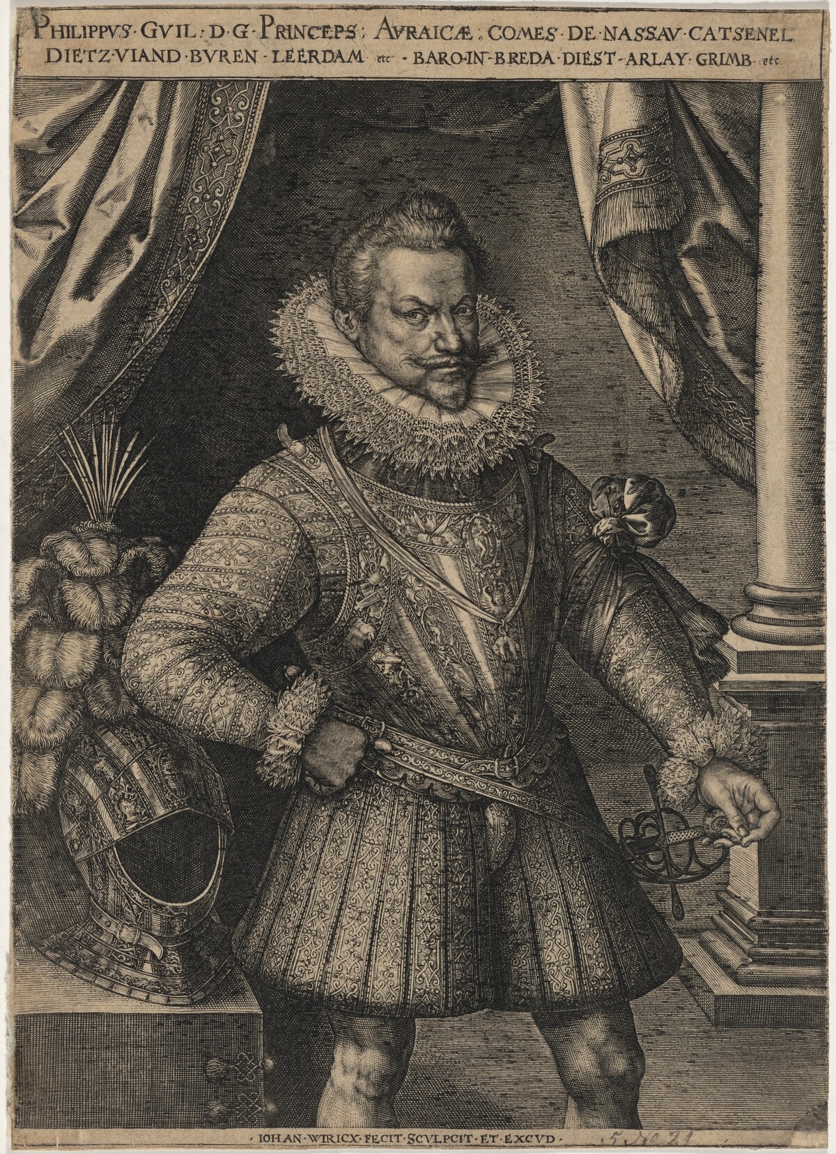 Philip William, Prince of Orange by Johan Wierix