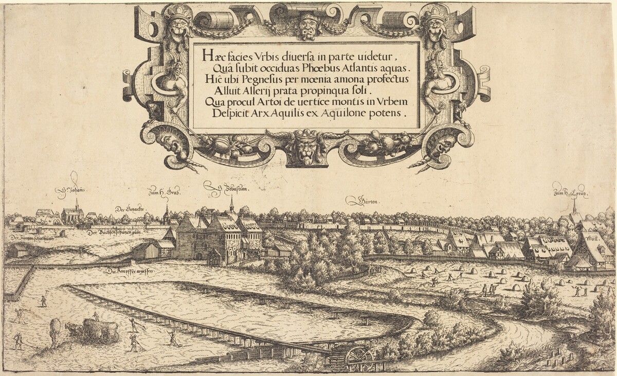 View of Nuremberg from the West [left section] by Hanns Lautensack