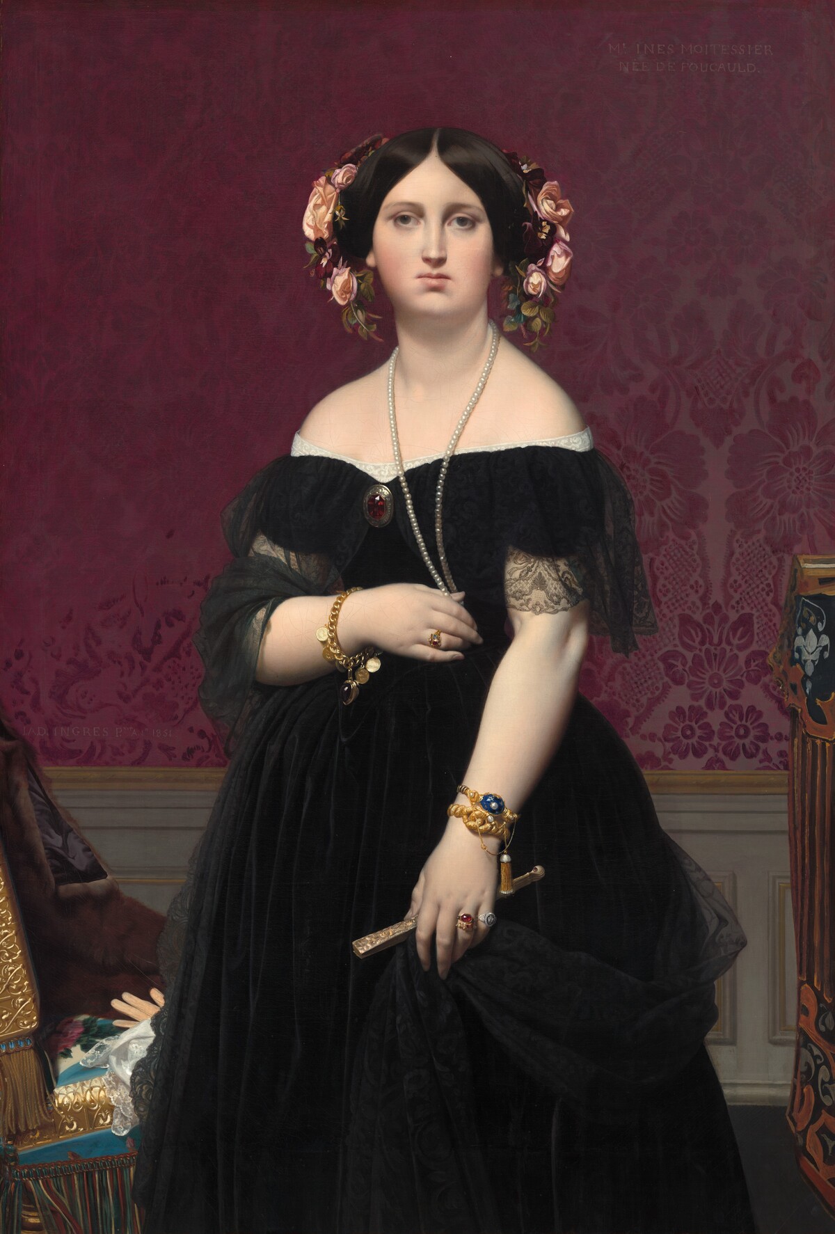 Madame Moitessier by Jean-Auguste-Dominique Ingres