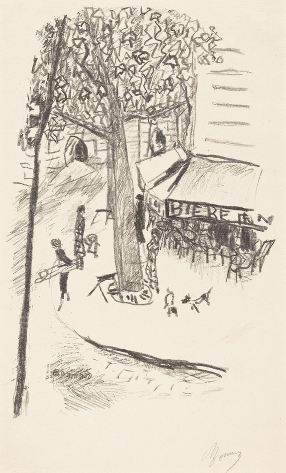 La Rue Molitor by Pierre Bonnard