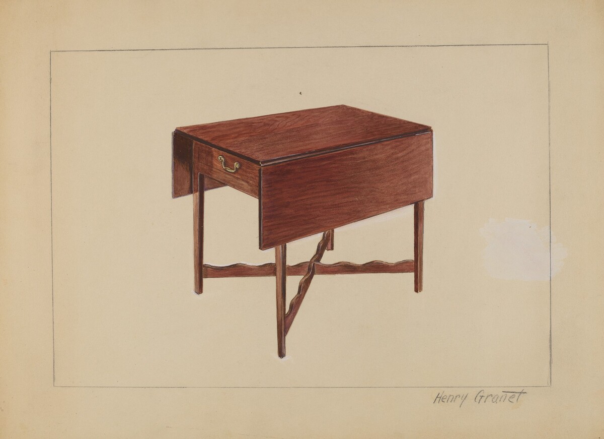 Drop-Leaf Table by Henry Granet