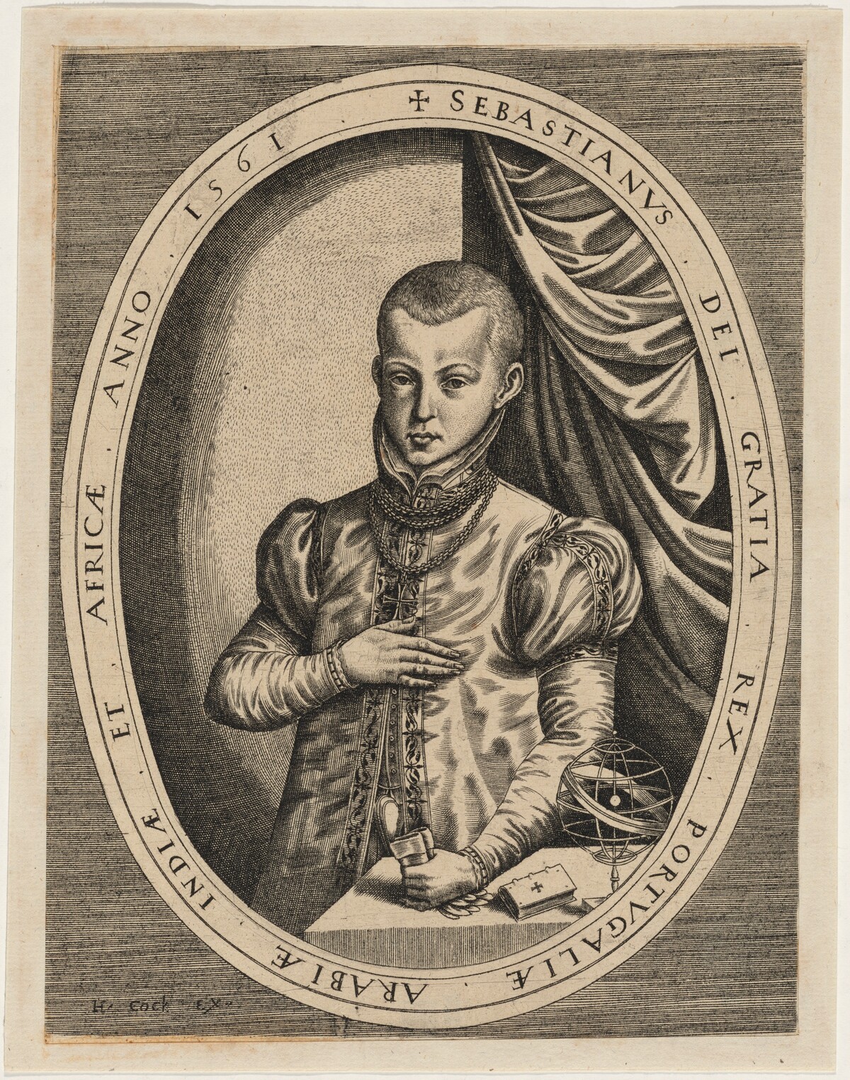 Sebastian, King of Portugal by Hieronymus Cock (publisher)
