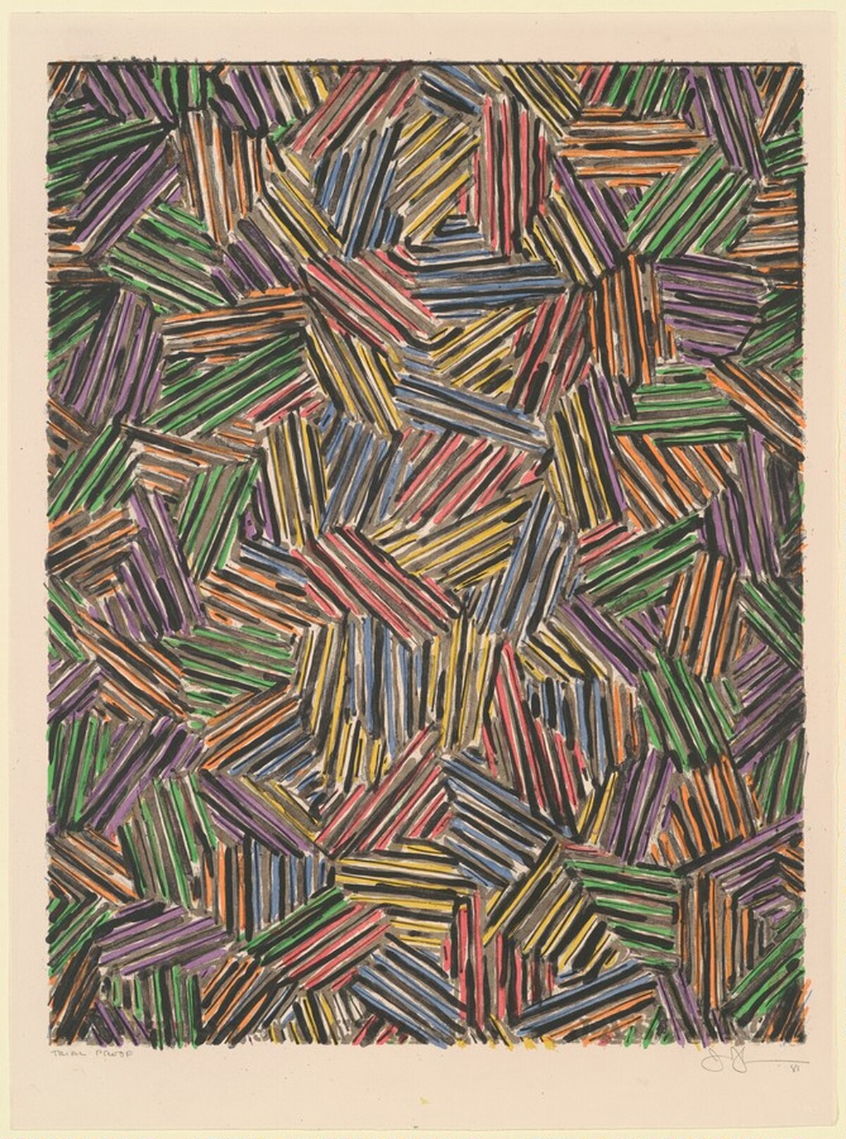 Cicada [trial proof] by Jasper Johns