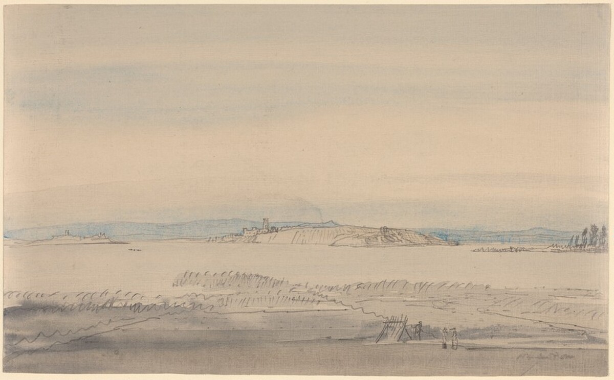 Lake Trasimene by Sir Muirhead Bone