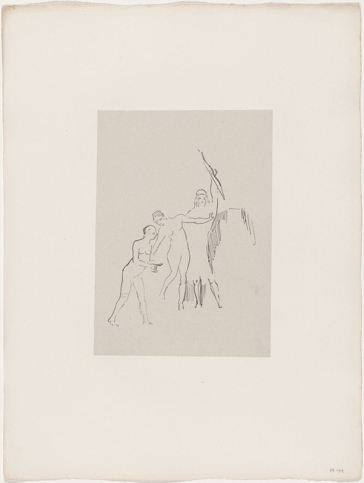 Immédiatement Surgissent Trois Déesses by Odilon Redon, Georges Aubert after Redon, and Gustave Flaubert (author)