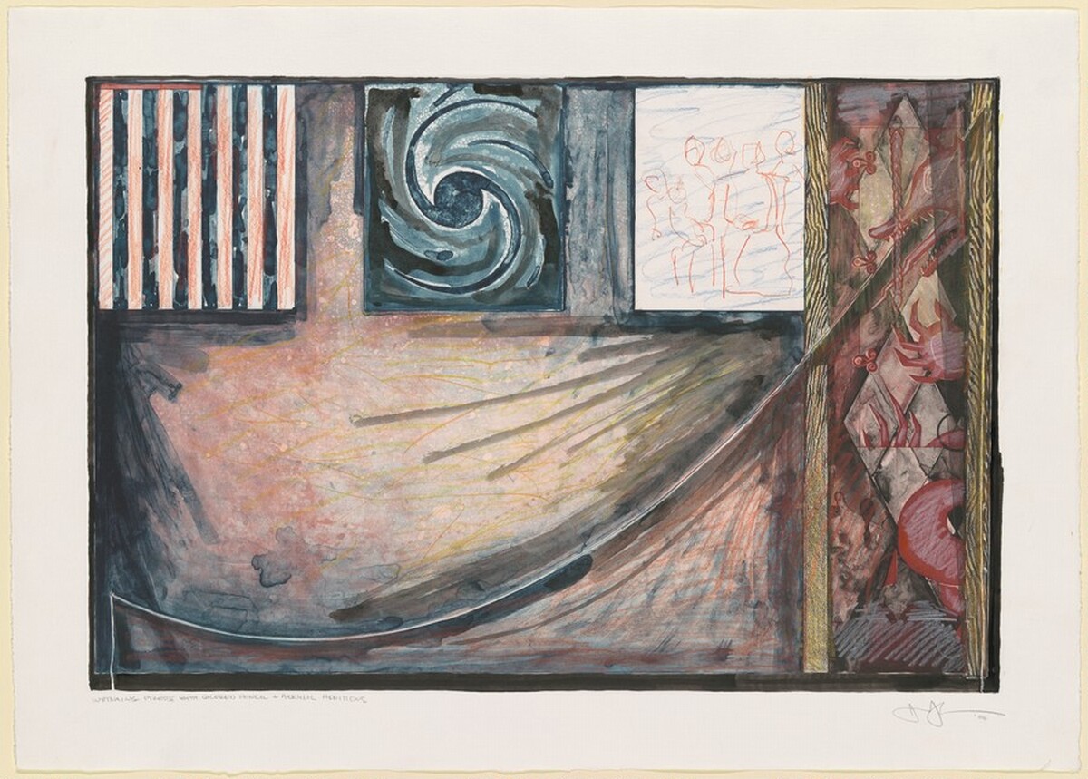Untitled [working proof] by Jasper Johns