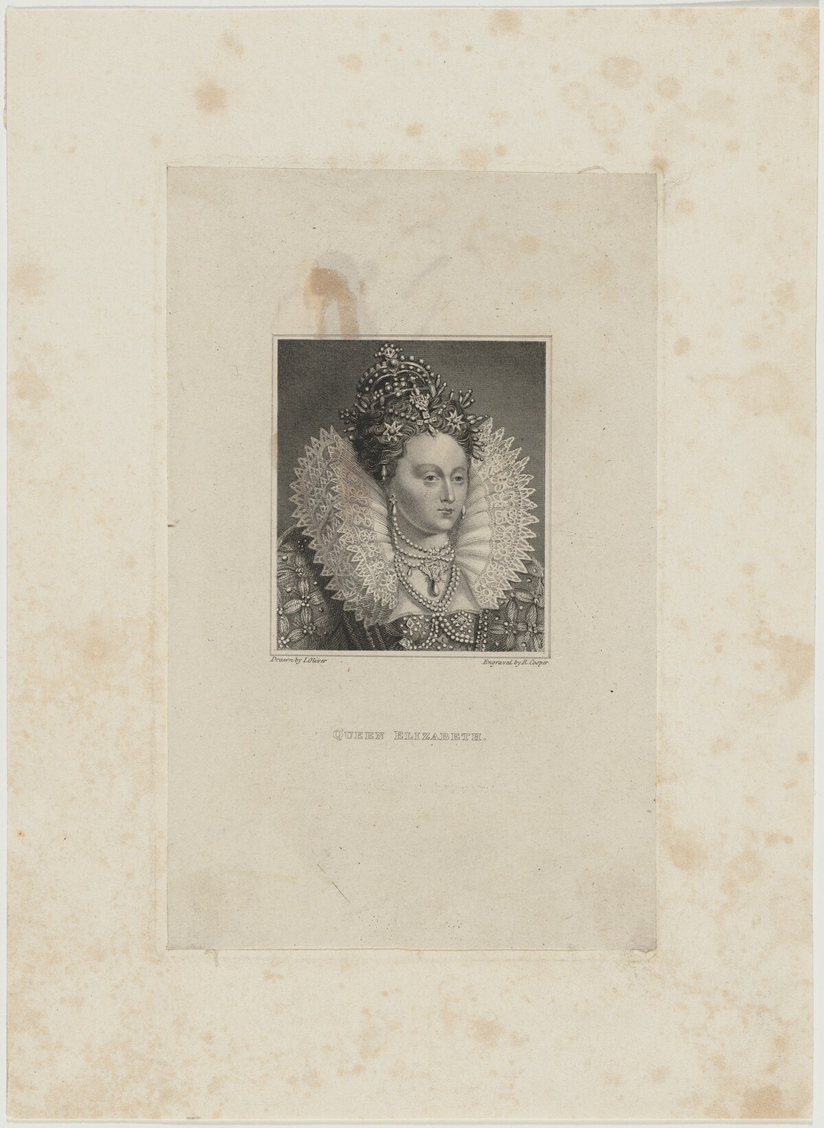 Queen Elizabeth by Robert Cooper and Isaac Oliver
