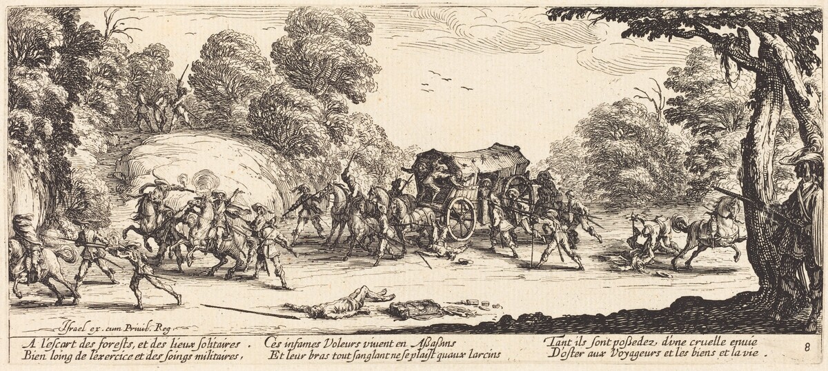 Attack on a Coach by Jacques Callot