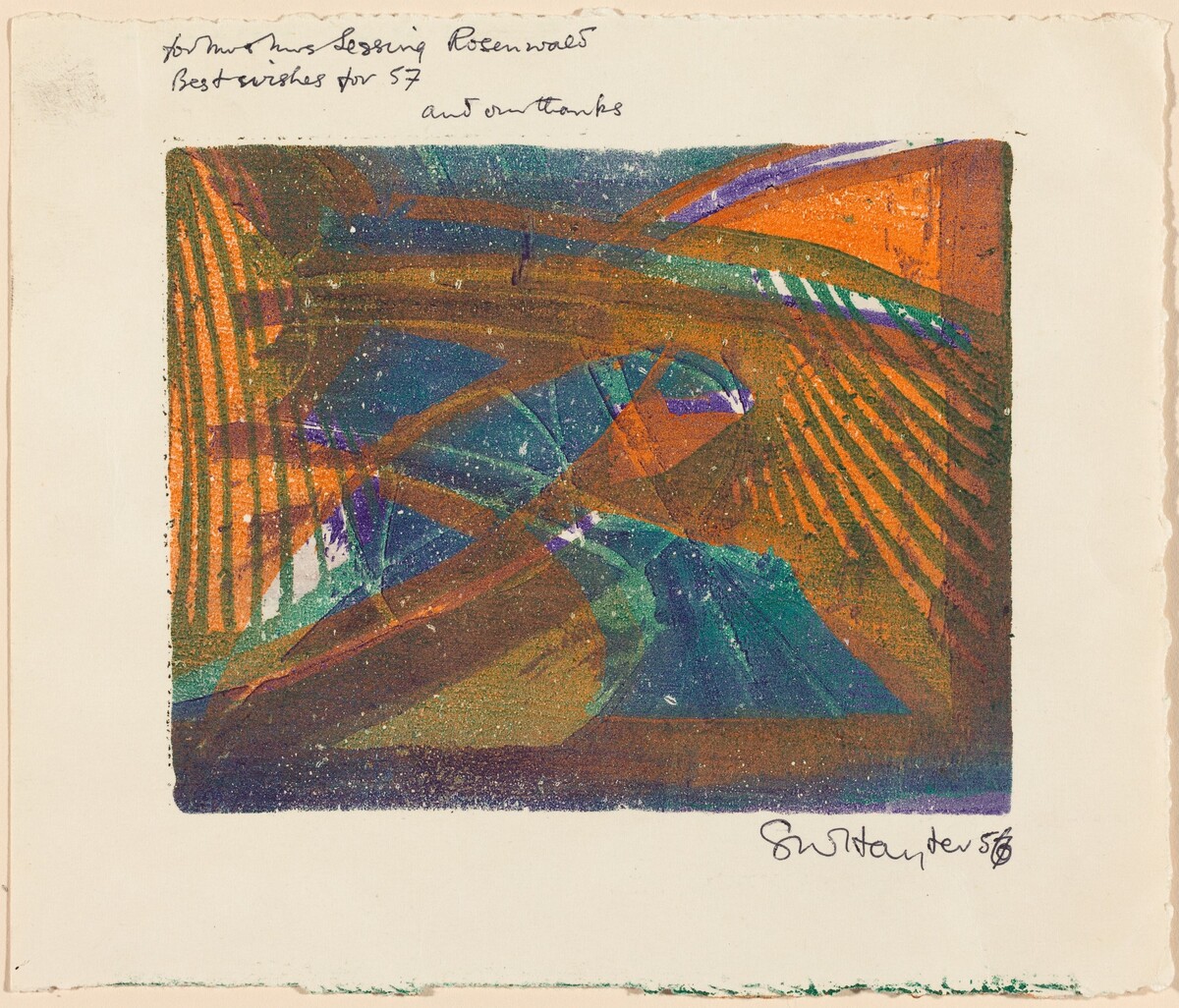 Greeting Card by Stanley William Hayter