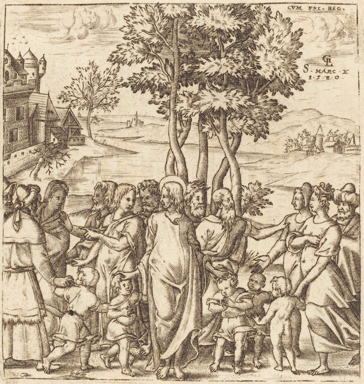Christ Blesses the Children by Léonard Gaultier