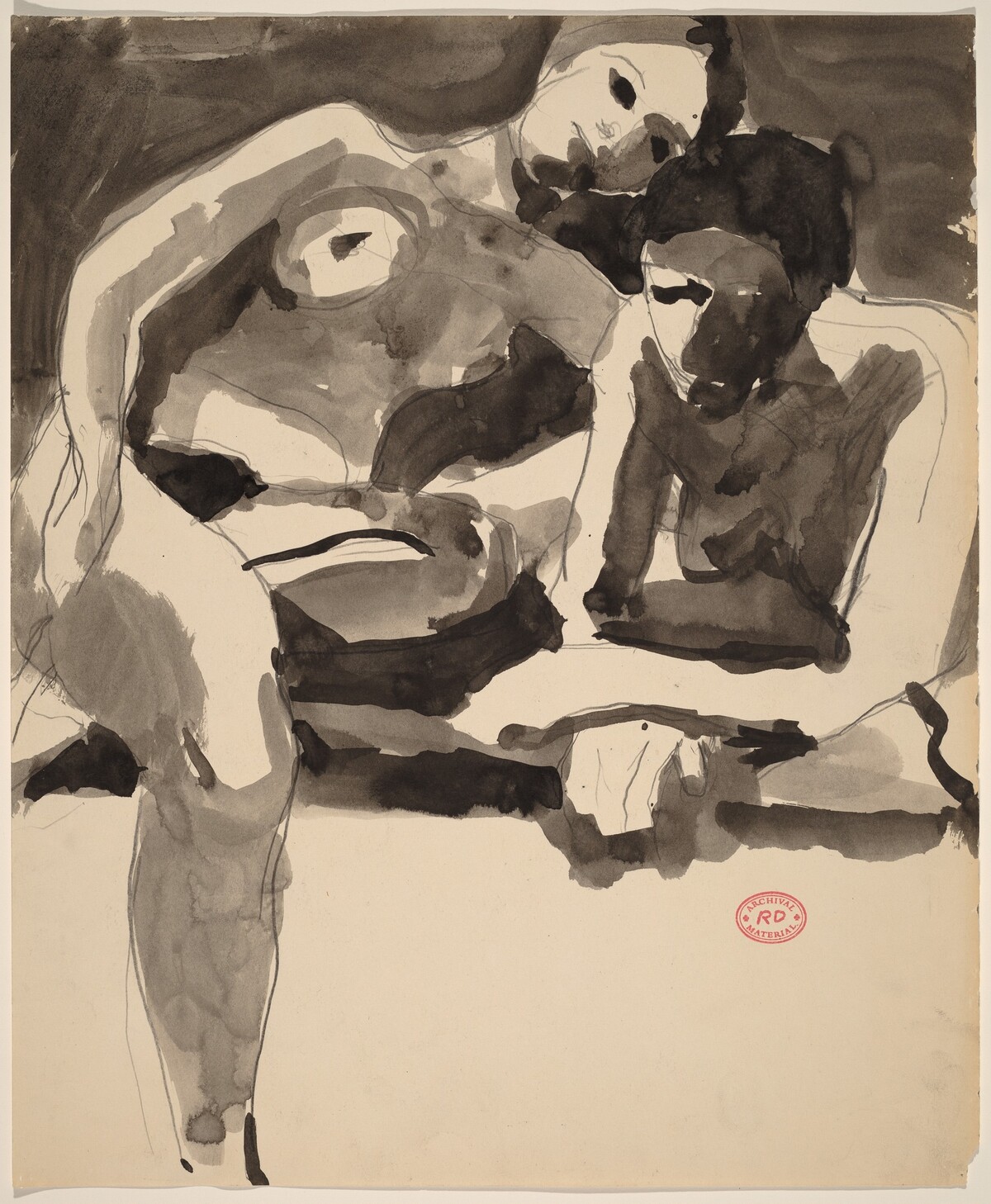 Untitled [two female nudes resting] by Richard Diebenkorn