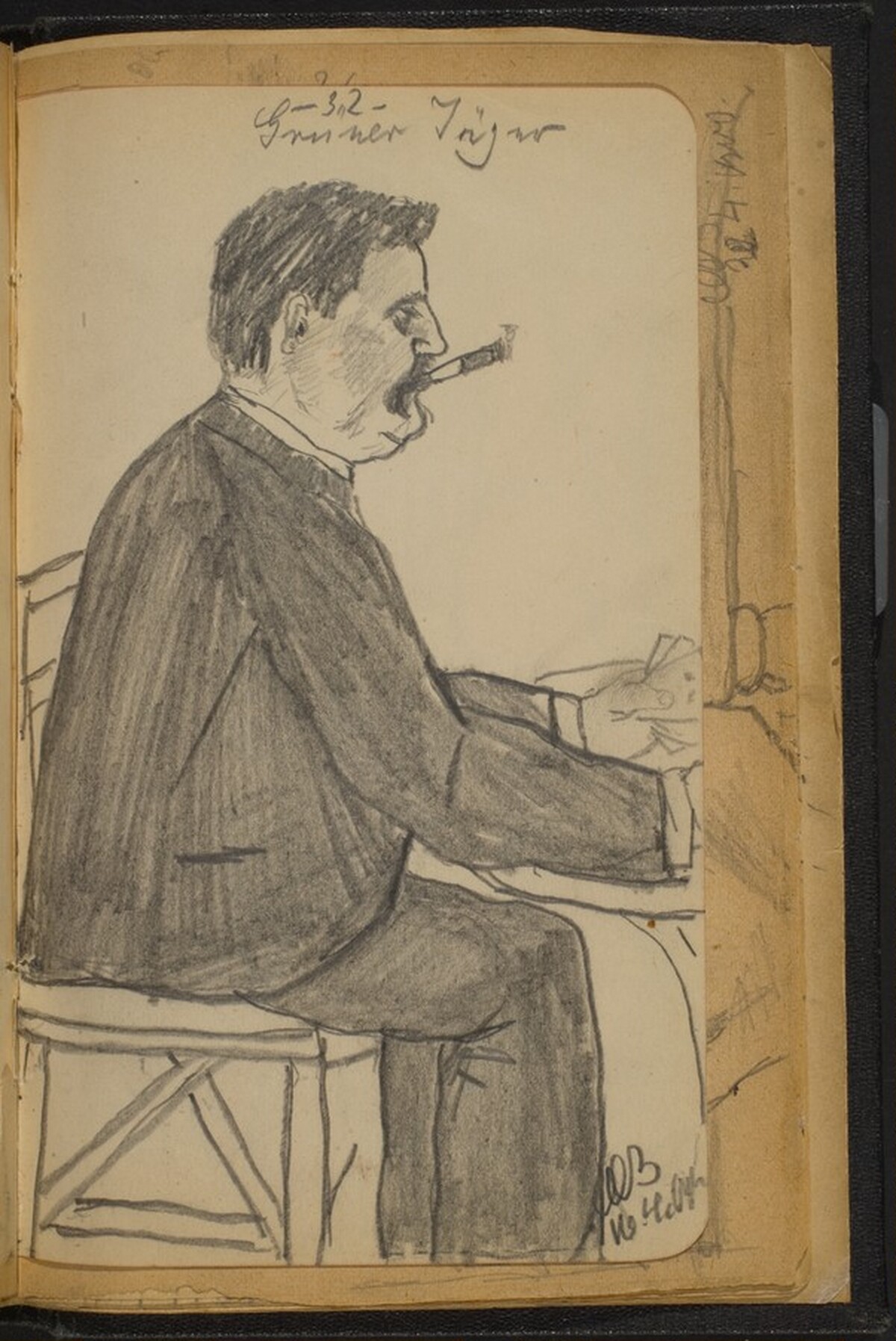 Man Playing Cards by Max Beckmann